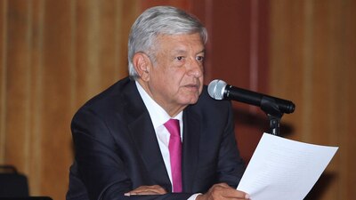 López Obrador durante una conferencia de prensa este miércoles