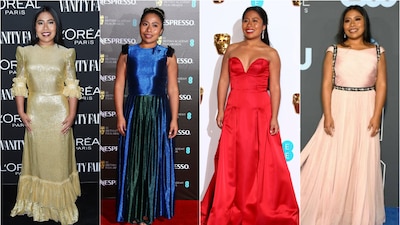 La revelación de la actuación, Yalitza Aparicio, en pasarelas de diversos premios