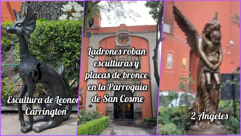 Detienen a ladrón que robó esculturas de Parroquia San Cosme en CDMX