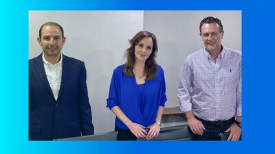 Lilly Téllez junto a Marko Cortés y Mauricio Kuri