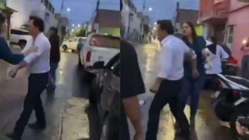 VIDEO: Suspenden a funcionario de Cortazar, Guanajuato, tras protagonizar pelea callejera