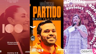 Este domingo, quienes buscan la Presidencia se verán frente a frente por primera vez en un debate