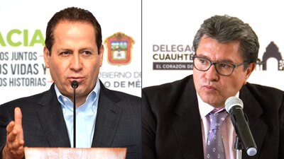 Eruviel Ávila, delegado del PRI en CDMX, y Ricardo Monreal, delegado de Cuauhtémoc