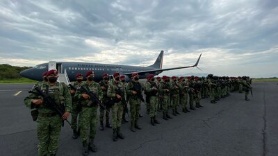 Llegaron a Colima para reforzar la seguridad tras la detención de 'La Vaca'