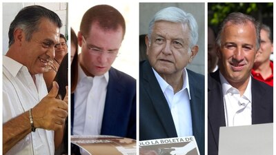 Los 4 candidatos presidenciales ya acudieron a las casillas