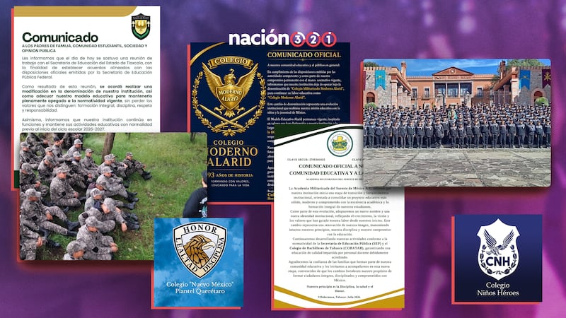 ¿Será suficiente? Tras llamado de la SEP, escuelas ‘militarizadas’ comienzan a cambiar de nombre