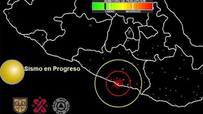 El SSN informó que el temblor se localizó a 25 kilómetros al sureste de este sitio turístico
