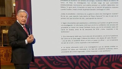 El Presidente compartió el cuestionario enviado por el NYT
