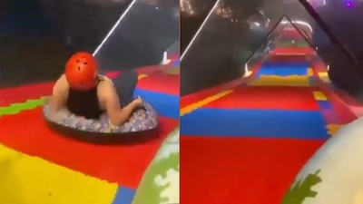 Muere mujer tras caer 5 metros de un tobogán de agua en un parque de diversiones.