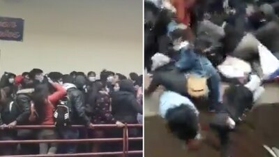 Los hechos ocurrieron en la Universidad Pública de El Alto, en donde se rompió un barandal durante una asamblea