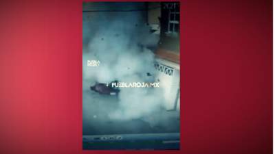 La Secretaría de Seguridad de la entidad confirmó que se encontró un artefacto afuera del domicilio en Puebla
