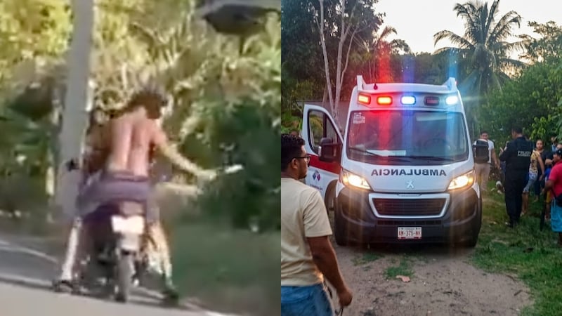 VIDEO: Hombre golpea brutalmente a mujer y la amenaza con un machete en Tabasco
