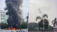 VIDEO: Chocan dos helicópteros y dejan 6 muertos en Río de Janeiro, Brasil