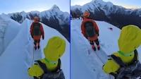 VIDEO: Alpinista muere tras quitarse el arnés para sacarse una selfie en China