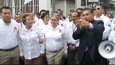 Integrantes del nuevo sindicato que representará a los petroleros