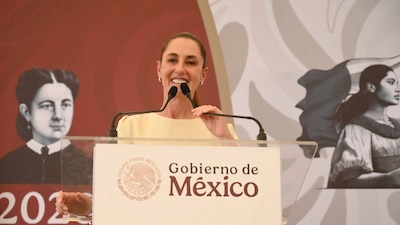 Desde un evento público en Tecomán, Colima, presidenta mexicana explicó que la cooperación con EU existe, pero tiene un límite