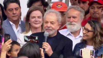 El expresidente de Brasil ofreció un mensaje al salir de prisión