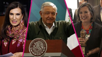 Las senadoras le dijeron al presidente que lo esperan en el recinto para la entrega de la medalla 'Belisario Domínguez'
