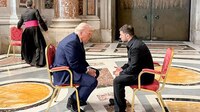 Trump y Zelensky se reúnen en el Vaticano previo al funeral del Papa Francisco