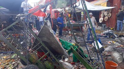 Se reportan daños estructurales en 12 comercios, además de 9 viviendas