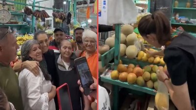 La candidata electa a la Presidencia, aprovechó para saludar a las personas