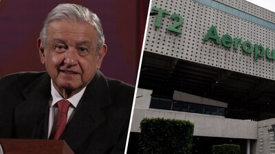 AMLO señaló que el AICM se está saturando, por lo que limitarán el número de vuelos.