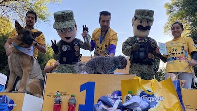 Se pudo observar de todo: perros gorditos, largos, peludos y hasta algunos que habían perdido una o dos patas