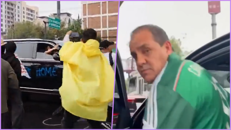 VIDEO: Acusan a Cuauhtémoc Blanco de embestir con camioneta a manifestantes de Periférico Sur