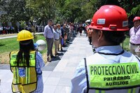 Así vivió la presidenta Claudia Sheinbaum el Simulacro Nacional 2025 en Palacio Nacional