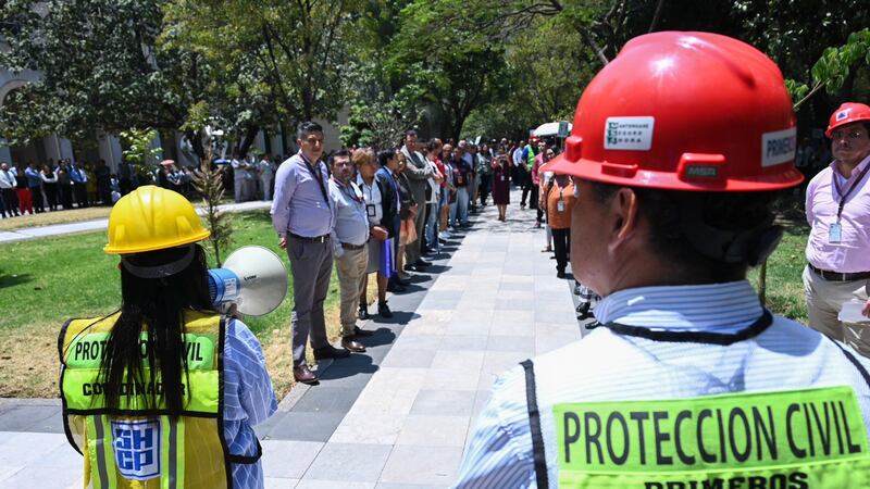 Así vivió la presidenta Claudia Sheinbaum el Simulacro Nacional 2025 en Palacio Nacional