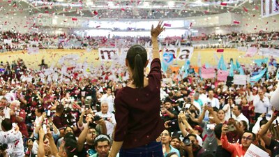 Sheinbaum cerró sus recorridos en el mismo estado donde los inició: Veracruz.