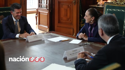 Sheinbaum se reúne con John Waldron, presidente de Goldman Sachs, en Palacio Nacional