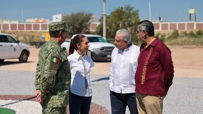 AMLO y Sheinbaum siguen su visita por estados del norte