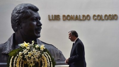 El abanderado del PRI dio un discurso para recordar a Luis Donaldo Colosio