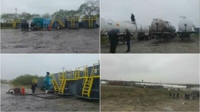 Un par de predios ubicados en el noreste del país que eran utilizados para robar gasolina