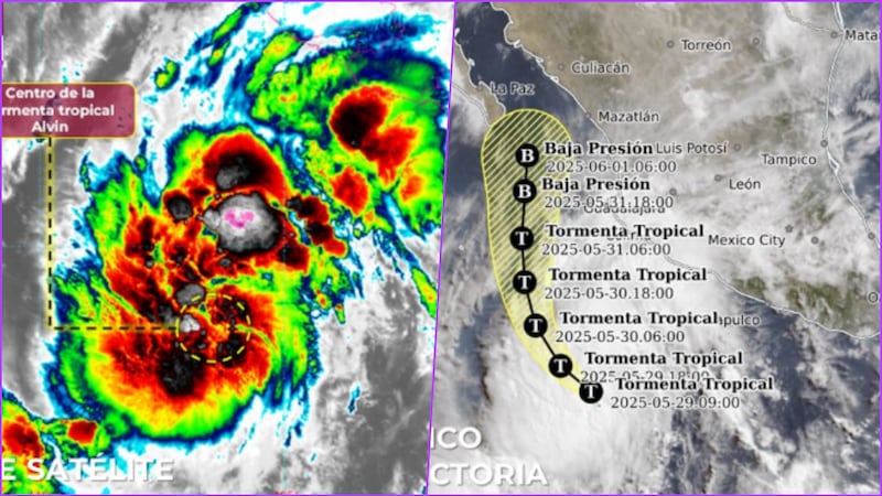 ‘Alvin’ ya es tormenta tropical en el Pacífico