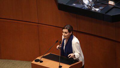 Actualmente, Lilly Téllez es senadora de la República