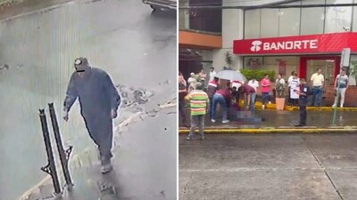 A que la víctima saliera del banco, pero éste lo encaro y terminó con tres disparos en el cuerpo