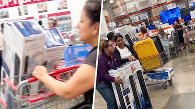Difundieron imágenes de personas comprando ventiladores