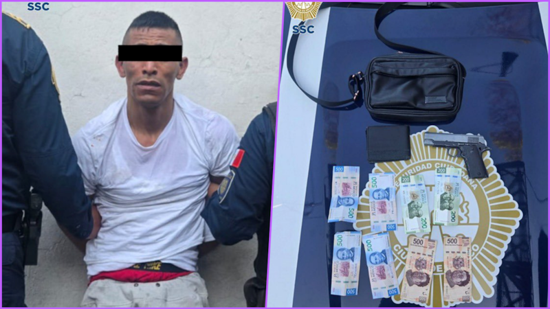 Detienen en Tacubaya a presunto asaltante vinculado con varios robos en la Miguel Hidalgo