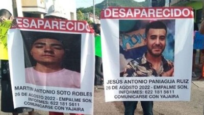 Decenas de personas exigieron a las autoridades la localización de los jóvenes