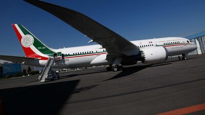 El 3 de diciembre de 2018, el avión salió del aeropuerto de la Ciudad de México hacia el Aeropuerto de Logística, en California