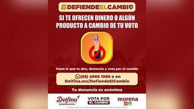 Así se pueden denunciar los delitos electorales en contra de Delfina Gómez