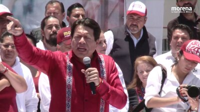 El morenista acusó que el INE quiere silenciar al partido que encabeza.