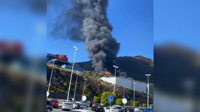 La autopista fue cerrada a la altura de la plaza de cobro Madín, en ambas direcciones