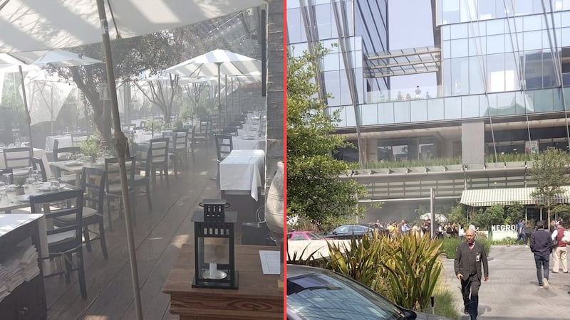 Desalojan Plaza Artz Pedregal por conato de incendio; bomberos atienden la emergencia