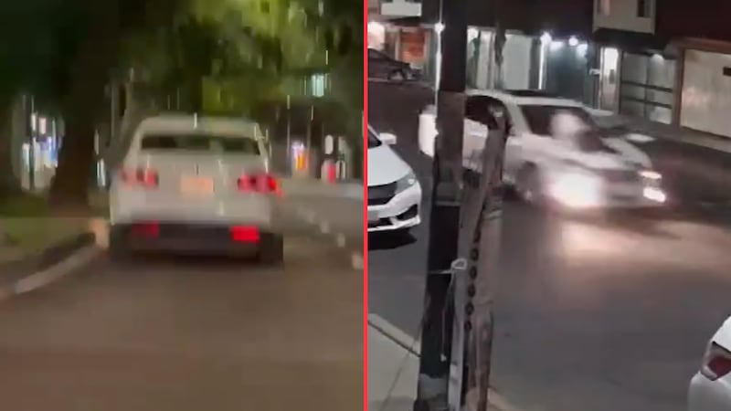 VIDEO: Conductor se lleva varios metros a joven sobre el cofre de su auto tras incidente vial