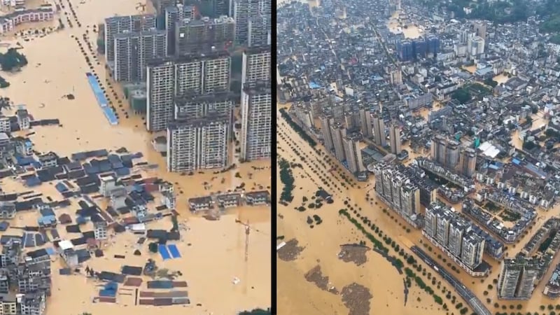 Ante fuertes lluvias, Japón y China evacúa a miles y activan alertas; preocupan niveles en 25 ríos