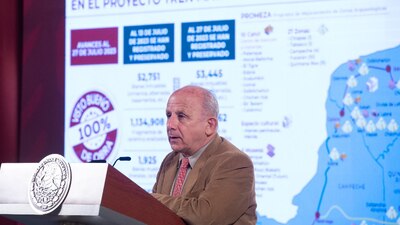 La zona forma parte del proyecto del Tren Maya