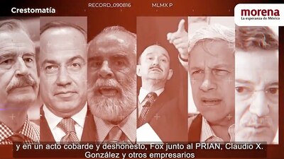 En el video, compartido por el líder nacional de Morena Mario Delgado, retoma el supuesto fraude electoral de 2006